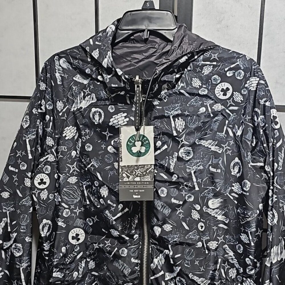 Boston Celtics The Very Warm x NBALab Reversible Windbreaker Jacket Medium New - Picture 4 of 12